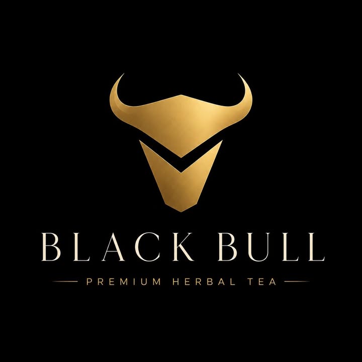Black Bull лого: алтан бухын толгой, Premium herbal tea
